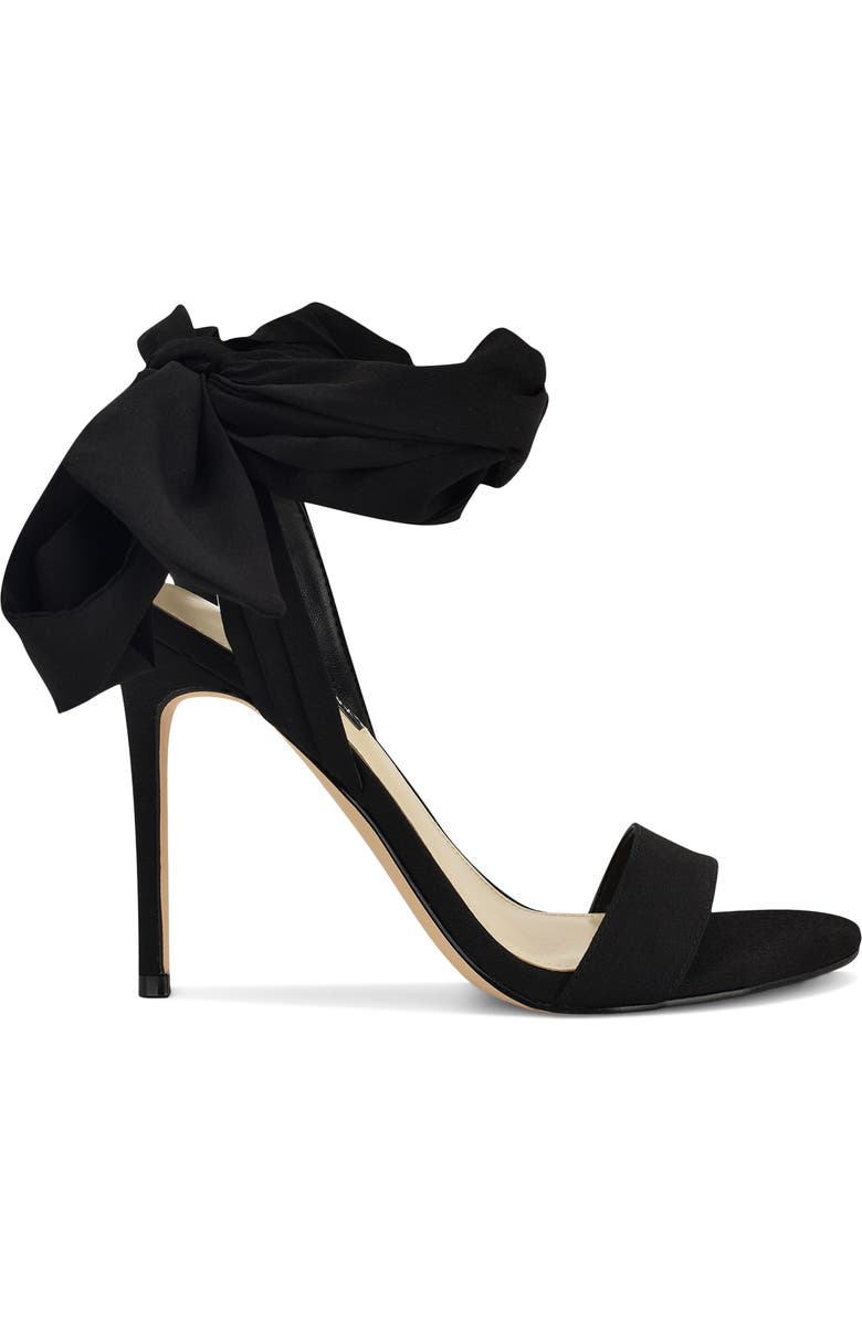 Nine West Maddie Stiletto Sandal, Alternate, color, Black