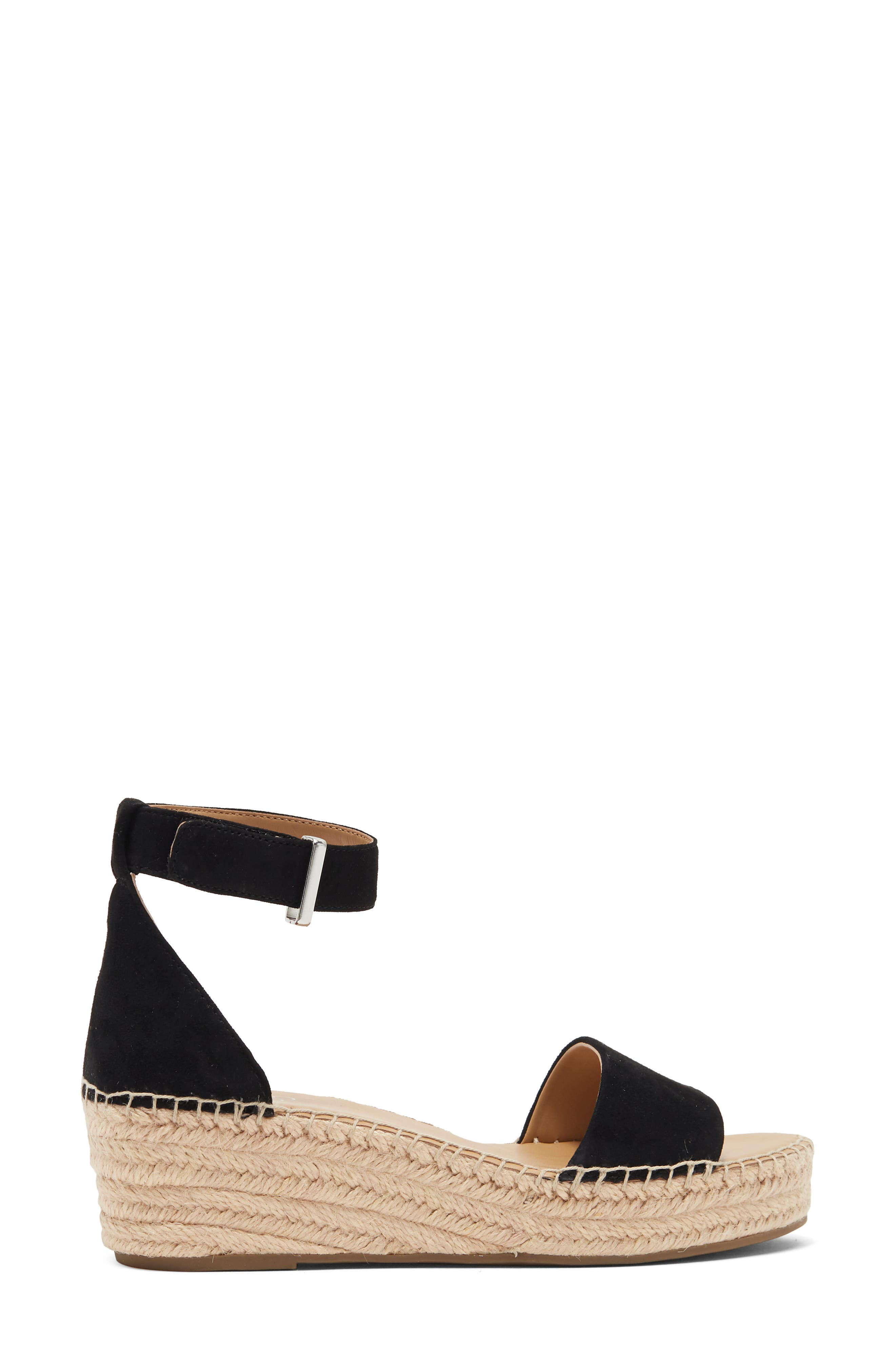 Franco Sarto Pela Espadrille Platform Sandal, Alternate, color, Black