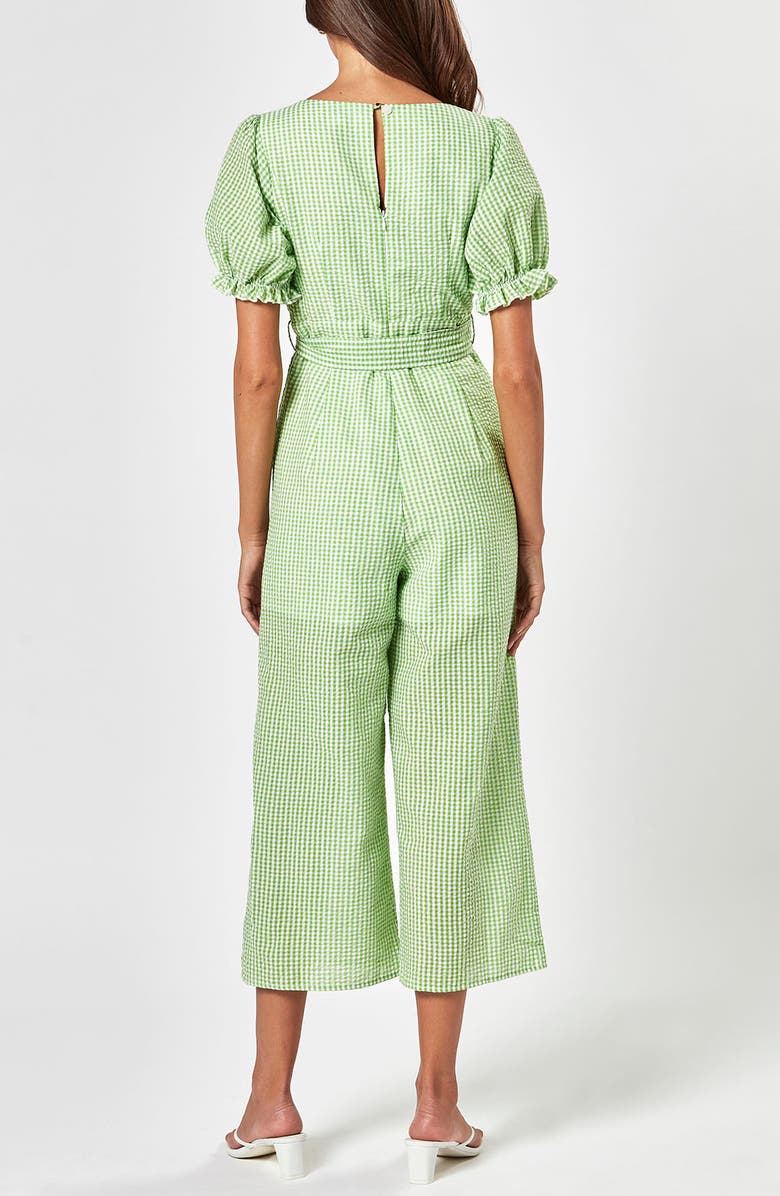 Charlie Holiday Rowan Cotton Gingham Jumpsuit, Alternate, color, 