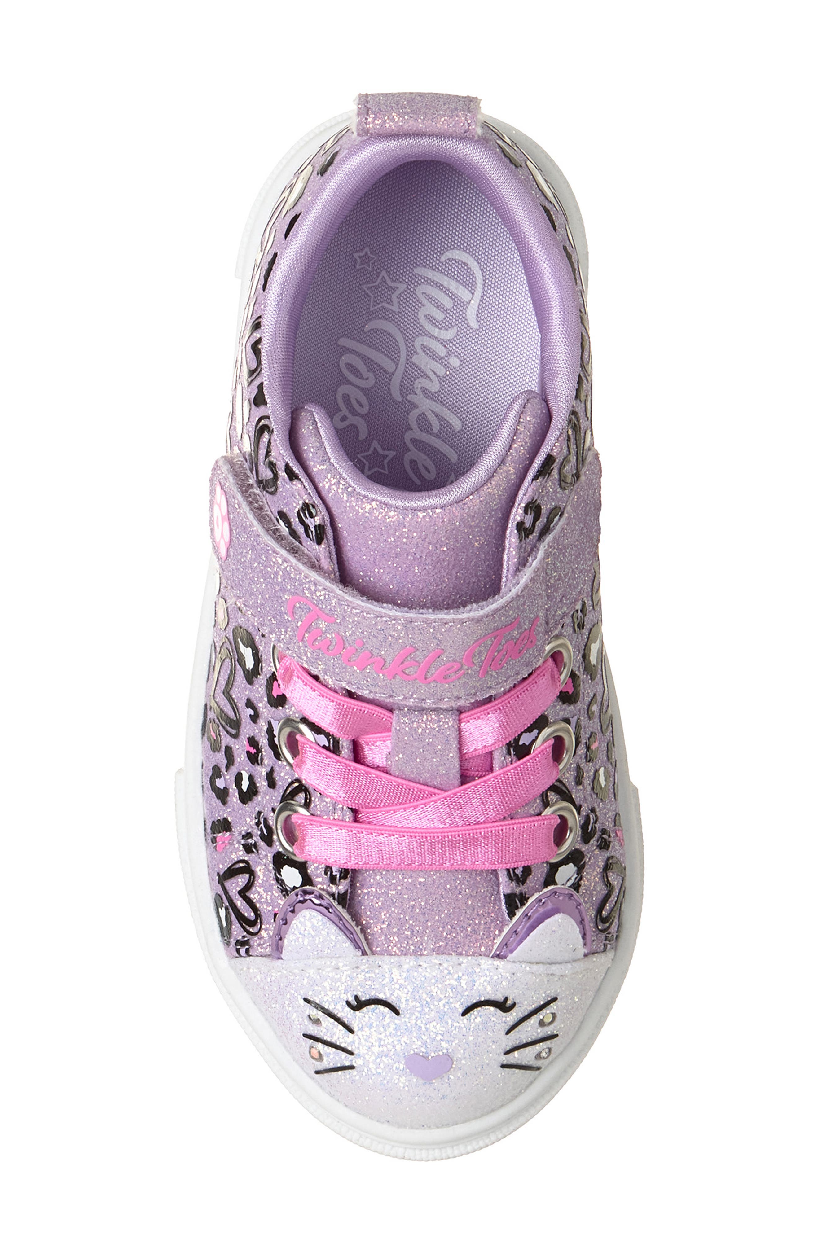 Kids' Twinkle Sparks Meow Sneaker, Alternate, color, PINK MULTI