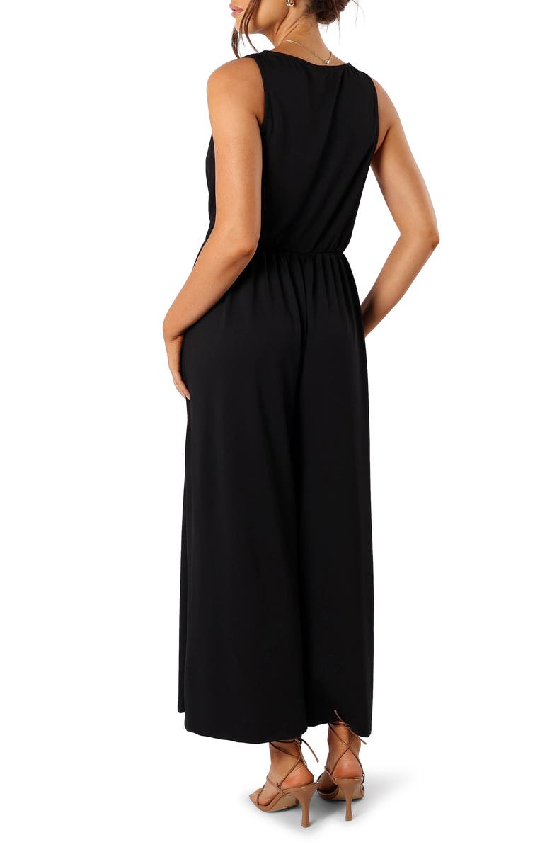 Petal & Pup Miya Wide Leg Jumpsuit, Alternate, color, Black