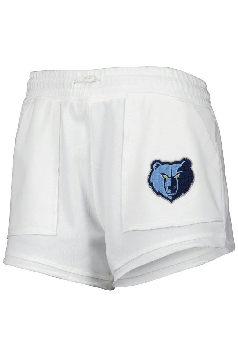 Women's Concepts Sport  White Memphis Grizzlies Sunray Shorts, Alternate, color, White