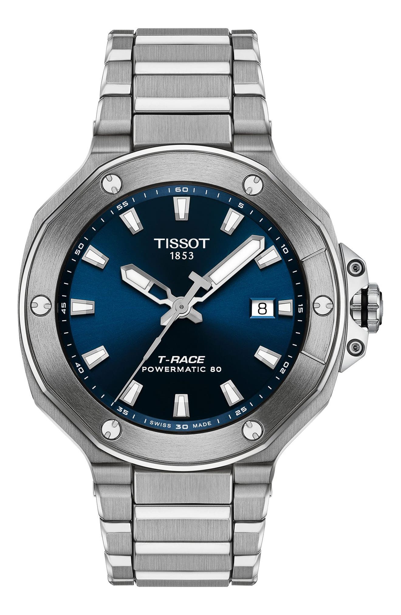 T-Race Powermatic 80 Bracelet Watch, 41mm (Men) | Nordstrom