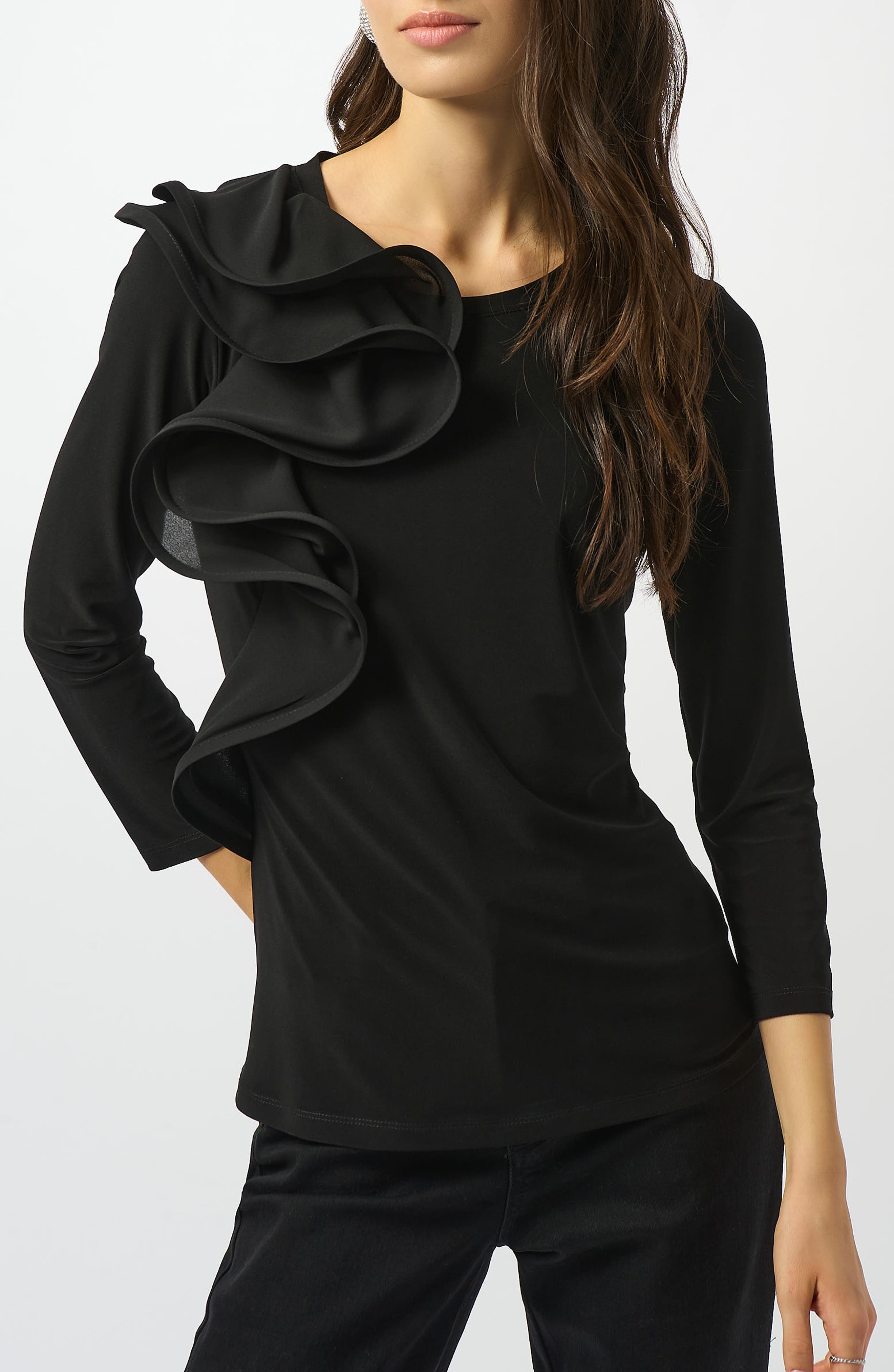 Ruffled Jersey Top