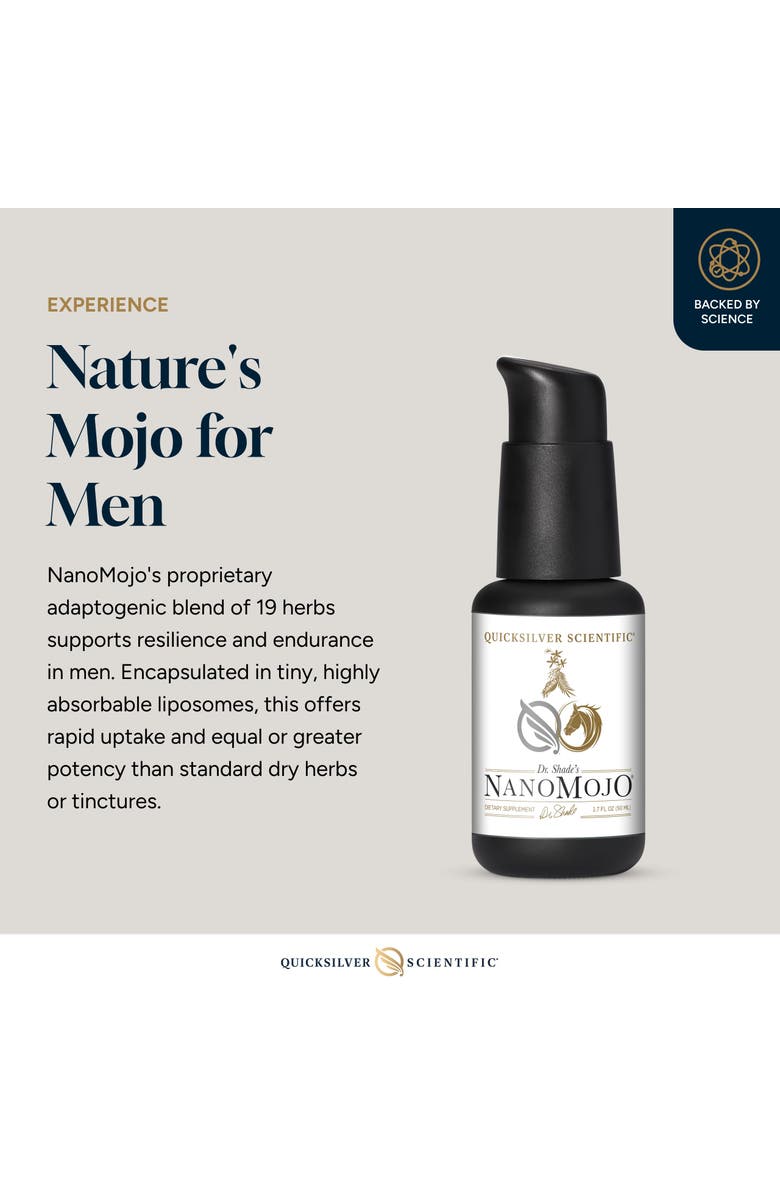Quicksilver Scientific NanoMojo Adaptogenic Epimedium Rhodiola and Ginseng Supplement, Alternate, color, 