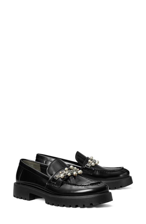 ローファー・オックスフォード TORY BURCH Women Laced up Shoes 150907006 Black トリーバーチ TORY BURCH TORY BURCH ローファー 150907 レザー