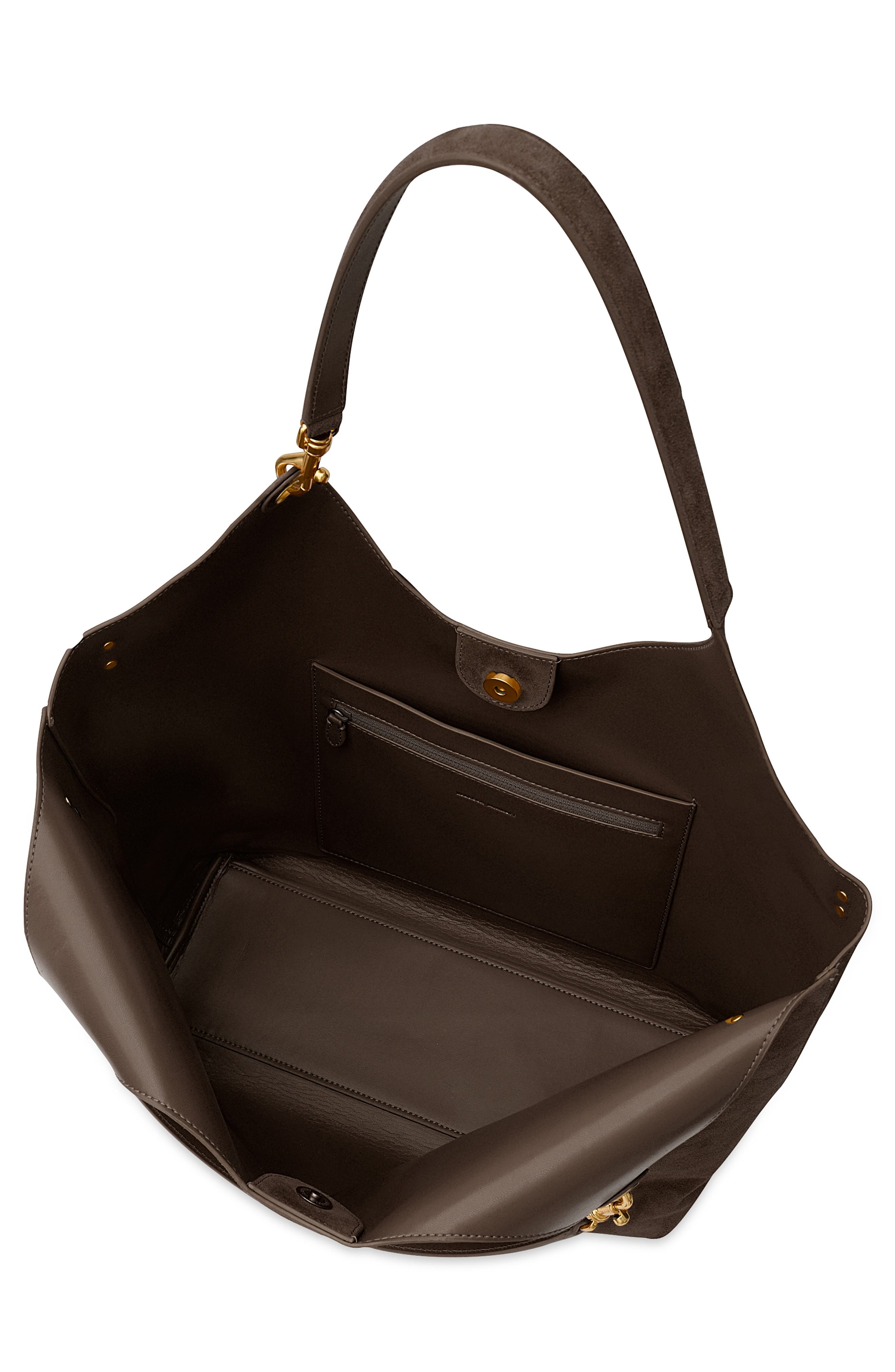 Rebecca Minkoff Perfect Suede Tote, Alternate, color, Fondant