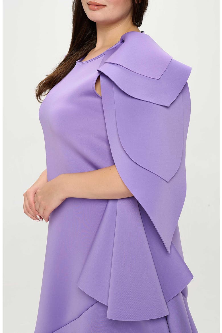 Kaskade Asymmetric Ruffle Dress, Alternate, color, LAVENDER