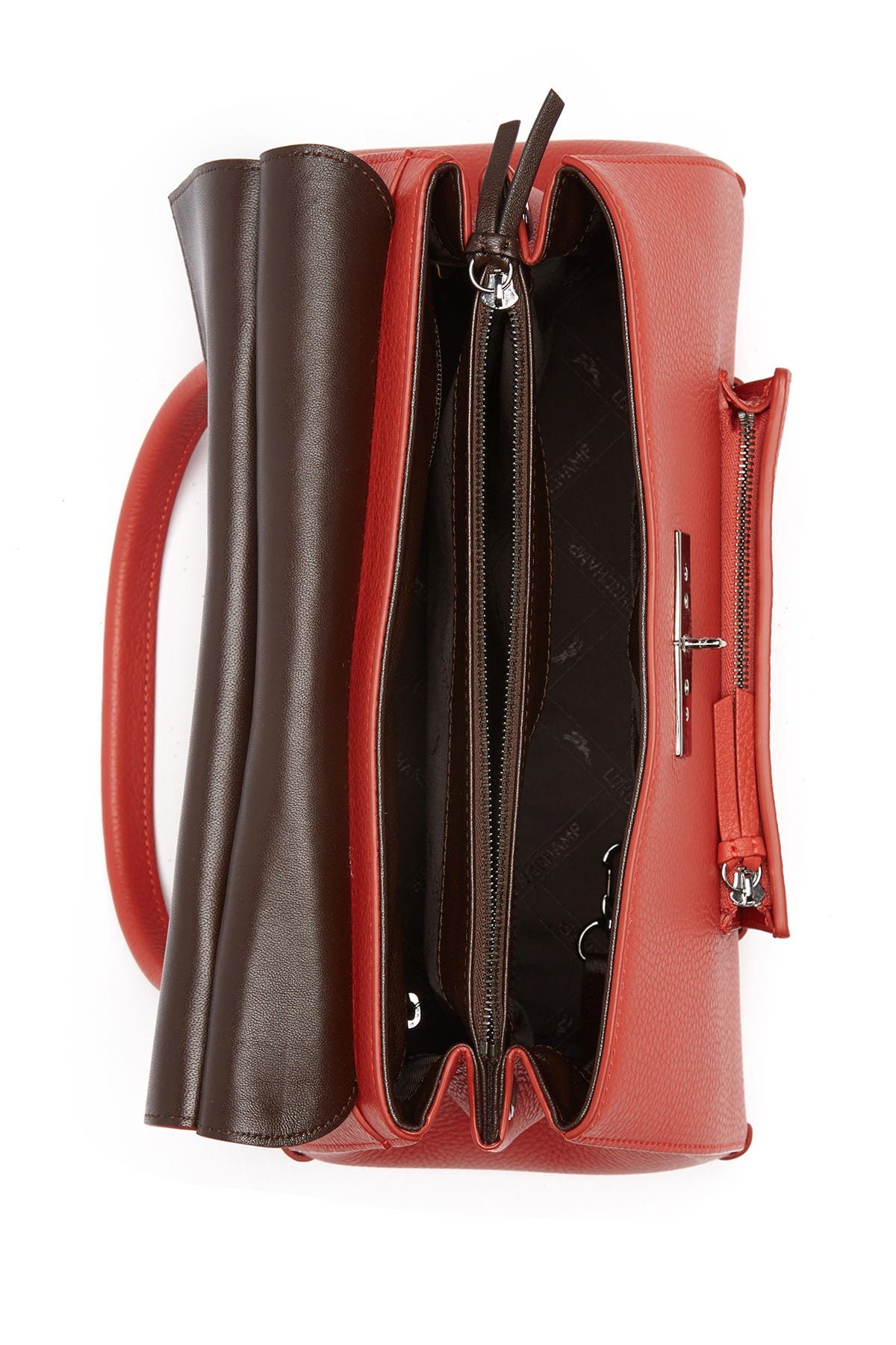 Longchamp Madeleine Leather Handbag, Alternate, color, 