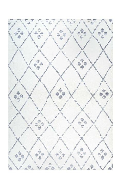 Izil Moroccan Geometric Diamond Area Rug