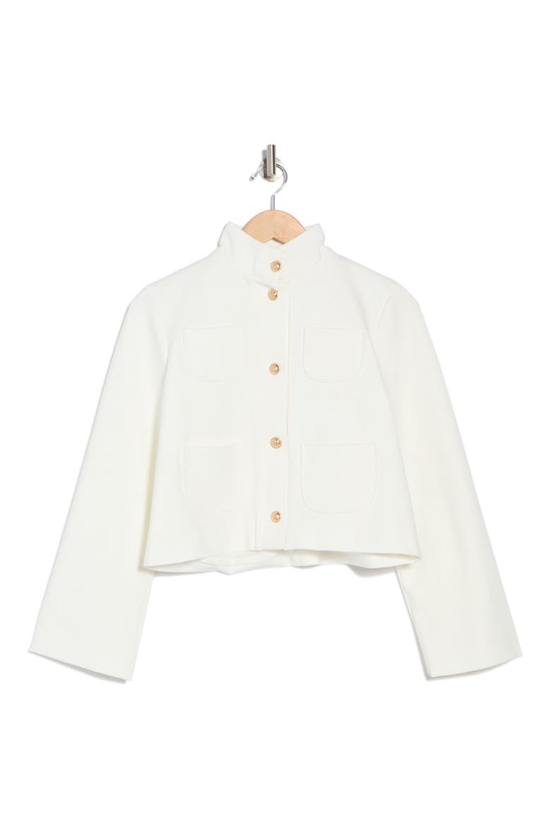 Paris Ponte Jacket, Alternate, color, GARDENIA