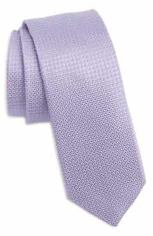 Micropattern Silk Blend Tie