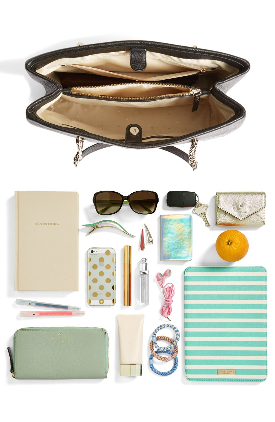 Kate Spade New York 'emerson place - smooth phoebe' leather shoulder bag, Alternate, color, 