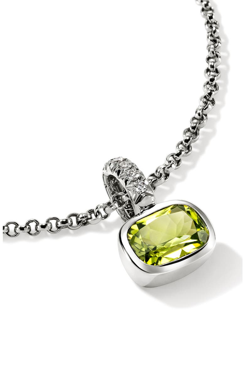 Sterling Silver Peridot Pendant Necklace, Alternate, color, PERIDOT