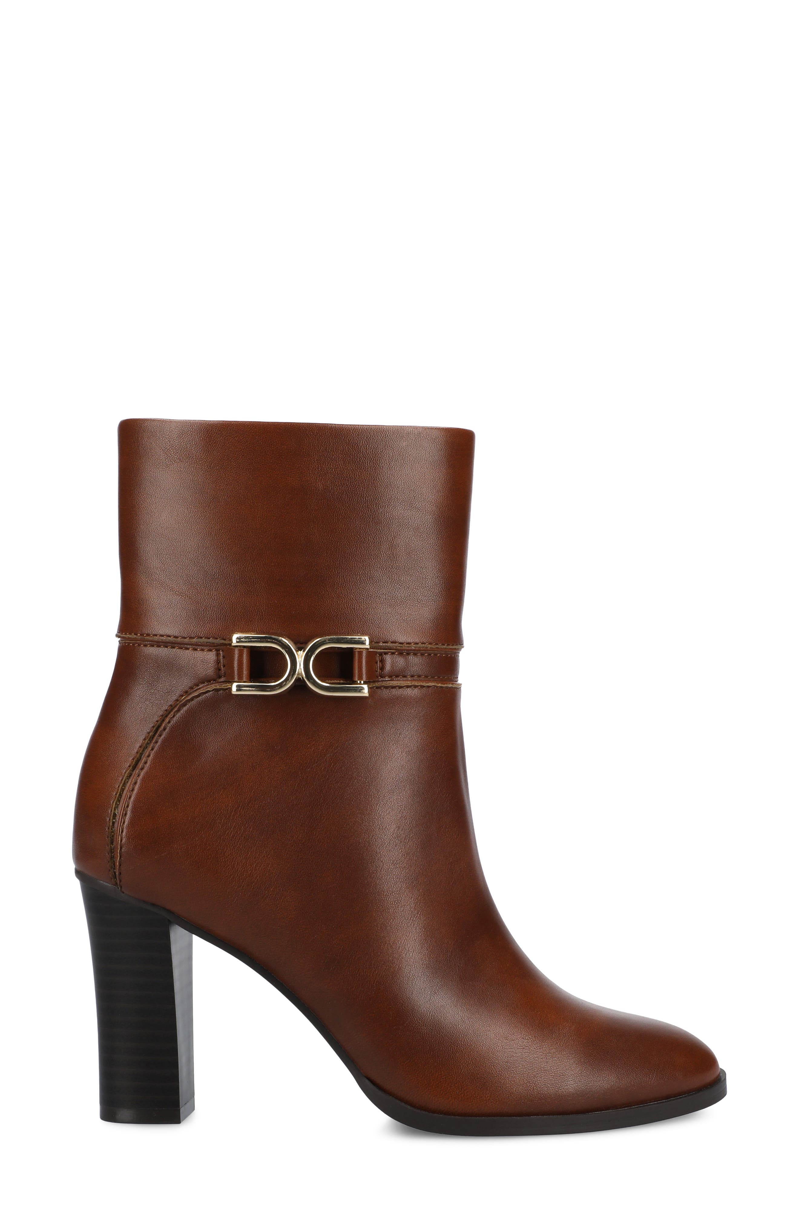 Freyja Bootie, Alternate, color, COGNAC SMOOTH