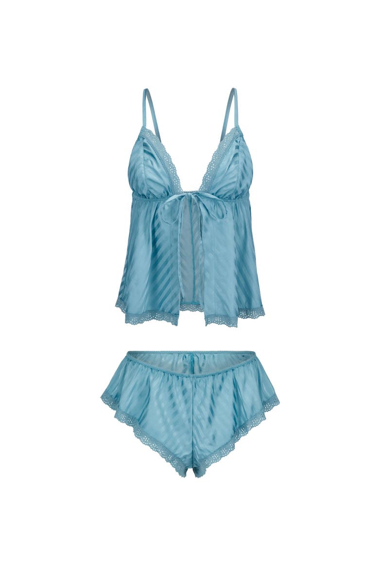 Trish Cami & Shorts Set Lingerie, Alternate, color, Medium blue