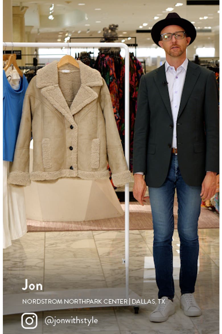 Women's Faux Shearling Car Coat video