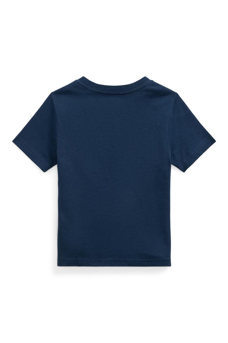 Kids' Polo Bear Cotton Jersey Tee, Alternate, color, NAVY