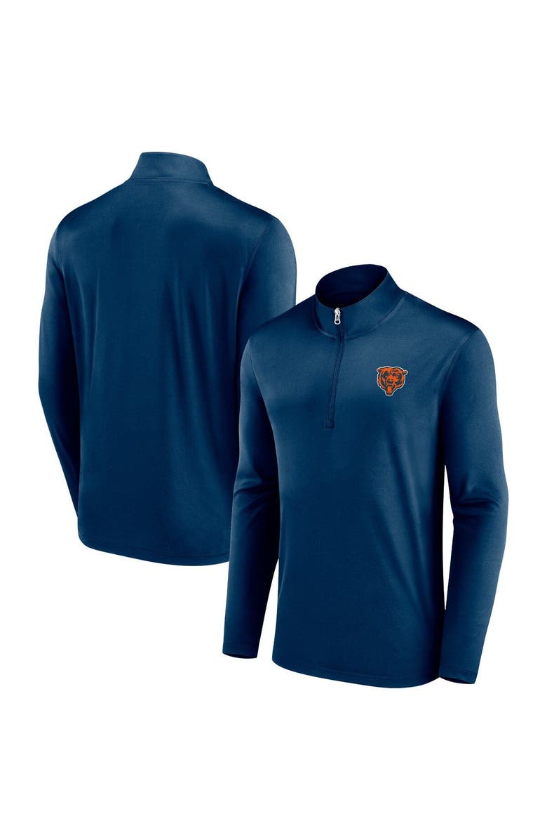 FANATICS Men's Fanatics Branded Navy Chicago Bears Underdog Quarter-Zip Jacket, Alternate, color, 
