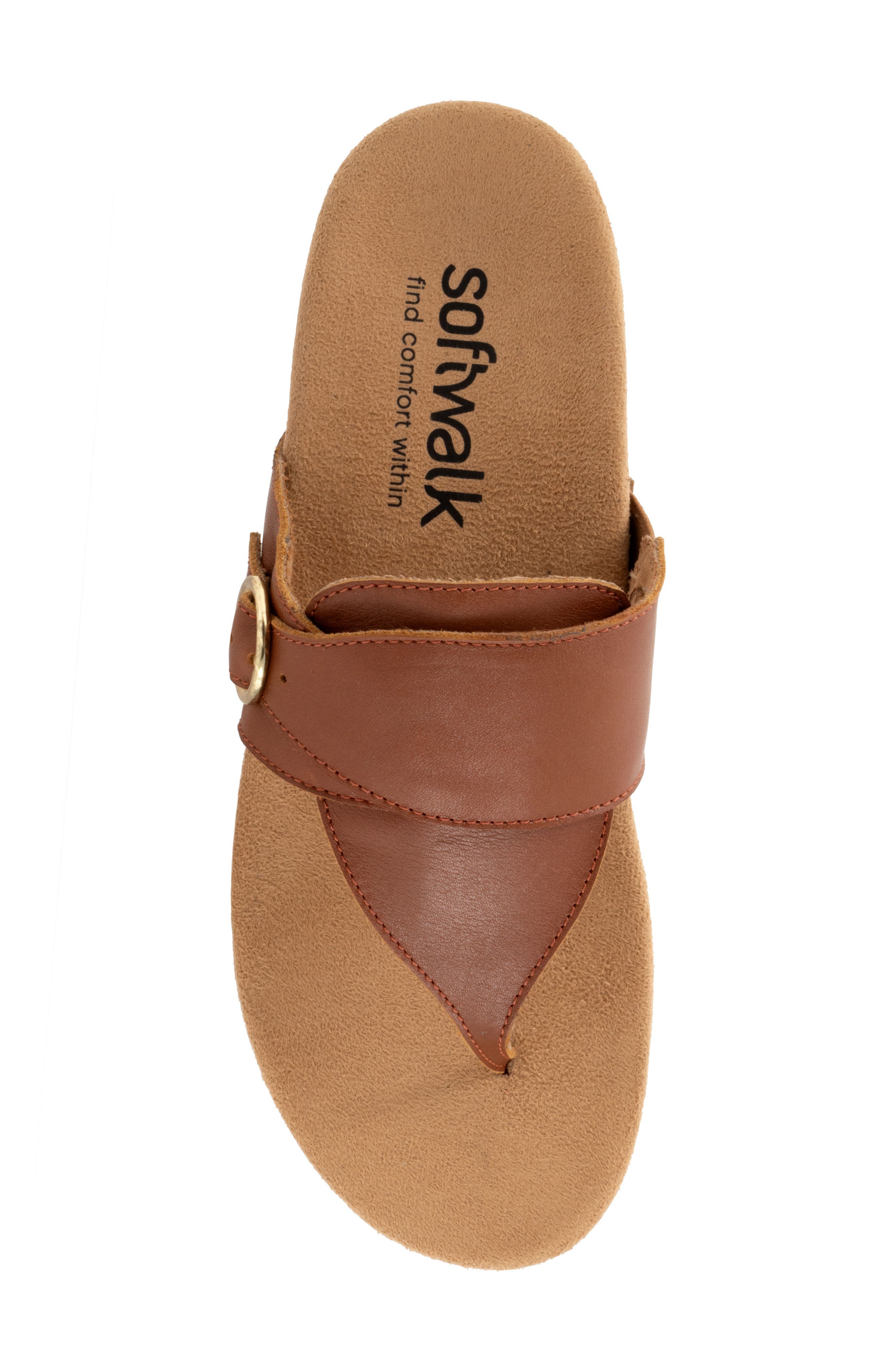 SoftWalk<sup>®</sup> Belize T-Strap Sandal, Alternate, color, Luggage
