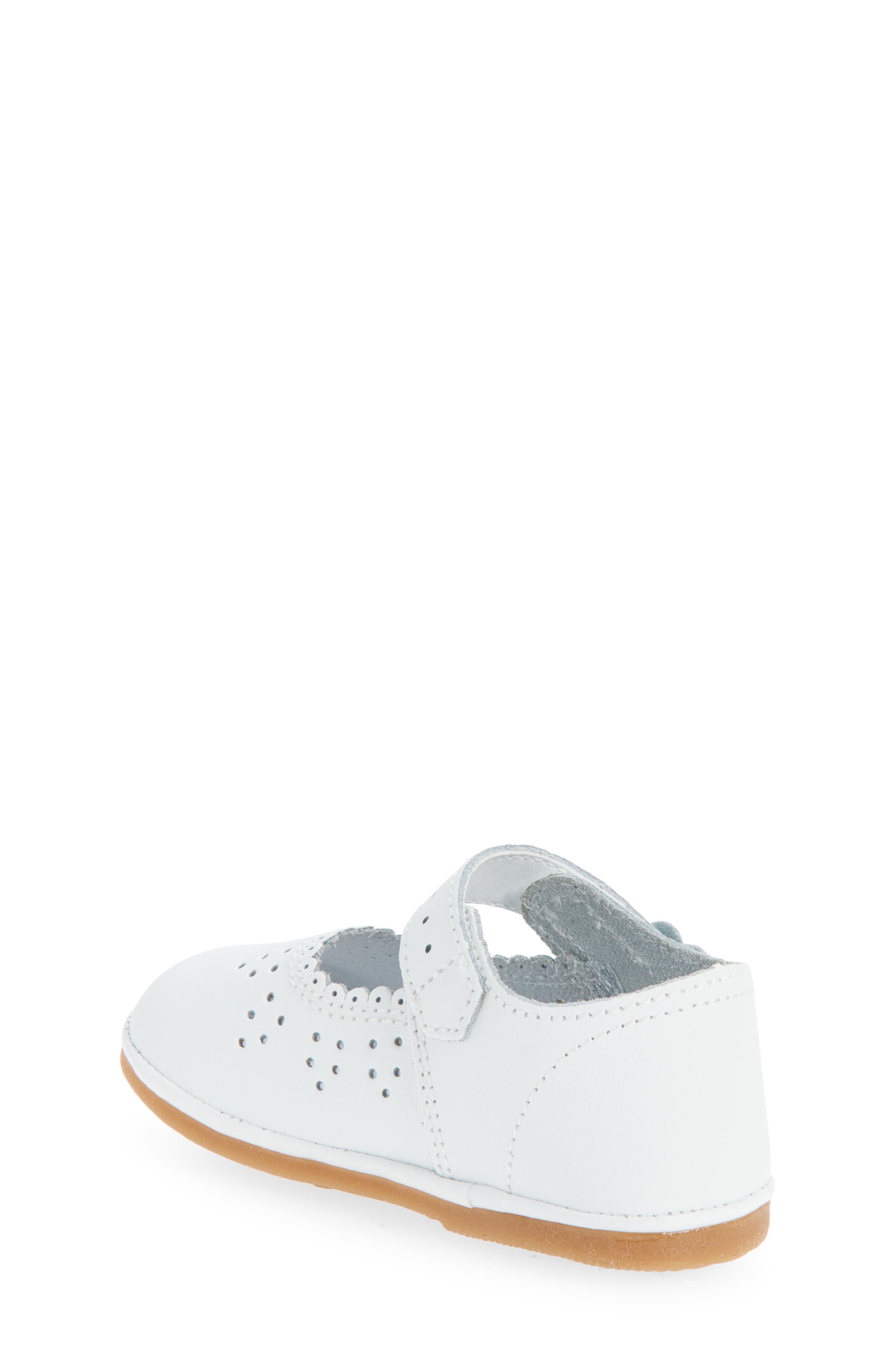 L'AMOUR Kids' Mia Scallop Mary Jane Flat, Alternate, color, White