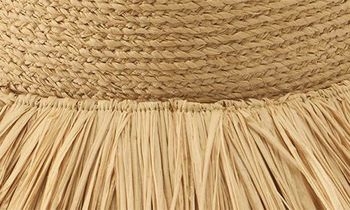 Helen Kaminski Tate Raffia Fringe Bucket Hat In Brown
