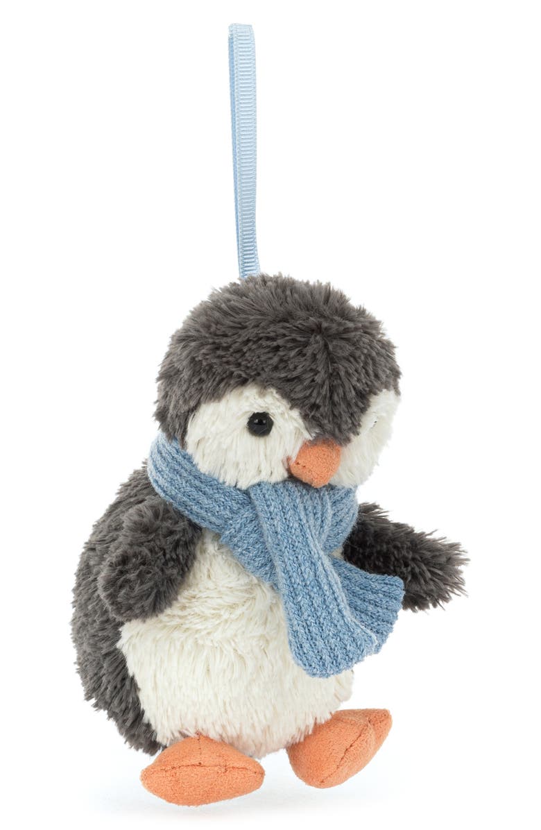 Jellycat Peanut Penguin Plush Ornament, Main, color,