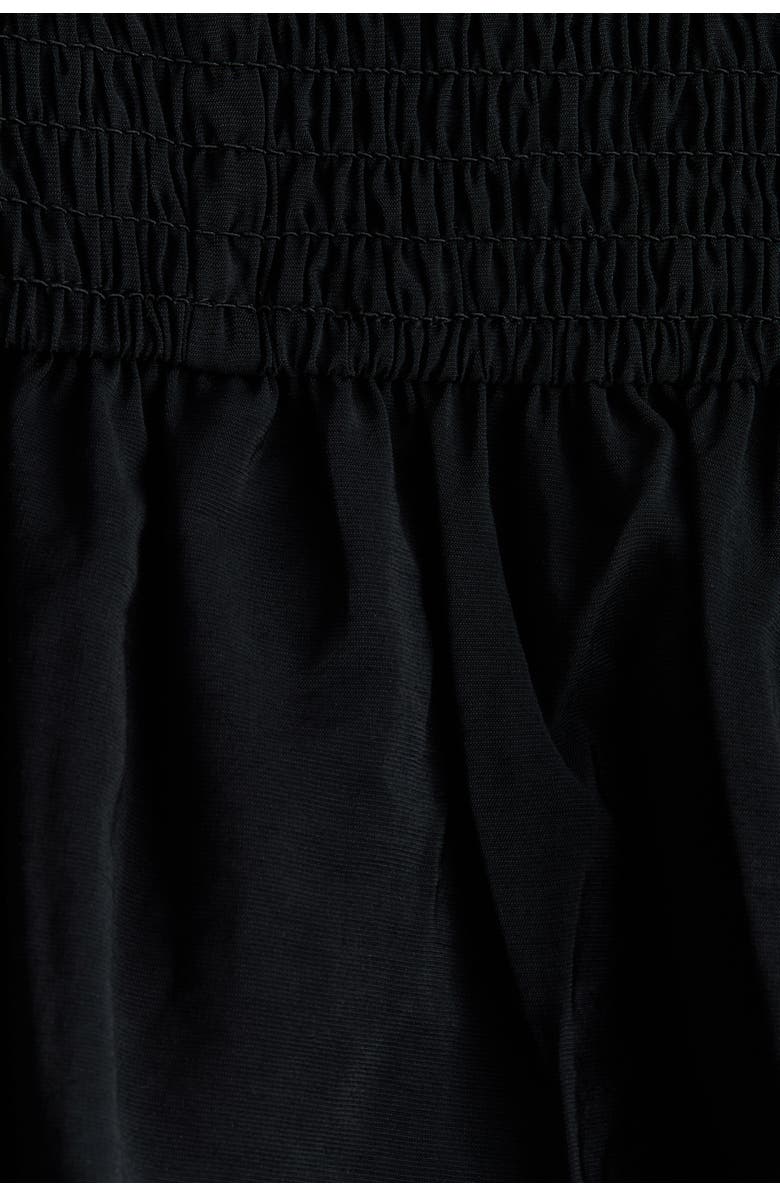 H&M Flounced Off-the-shoulder Dress, Alternate, color, Black