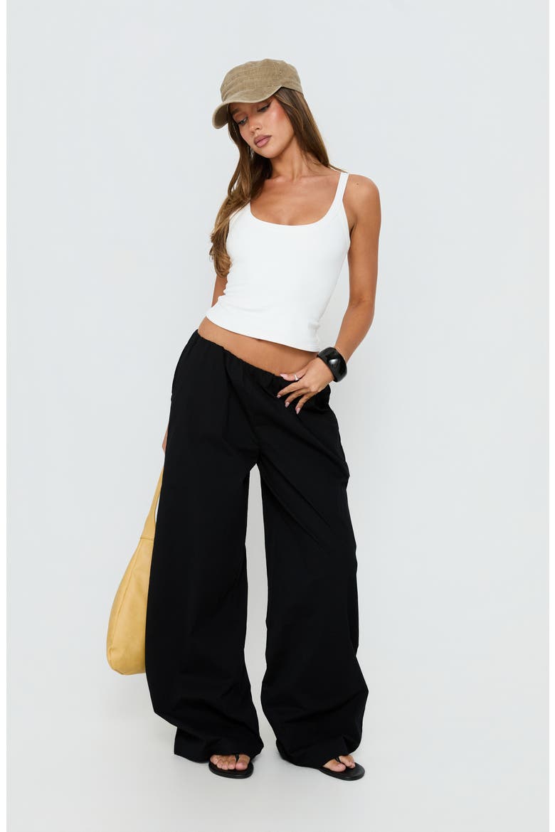 Lunea Low Rise Wide Leg Pants, Alternate, color, BLACK