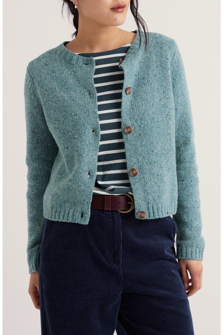 Dawson Pick Merino Wool Blend Cardigan, Main, color, LICHEN