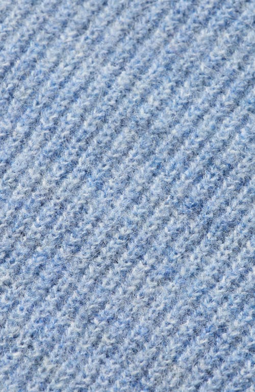 Scotch & Soda Fuzzy Crewneck Sweater In Blue