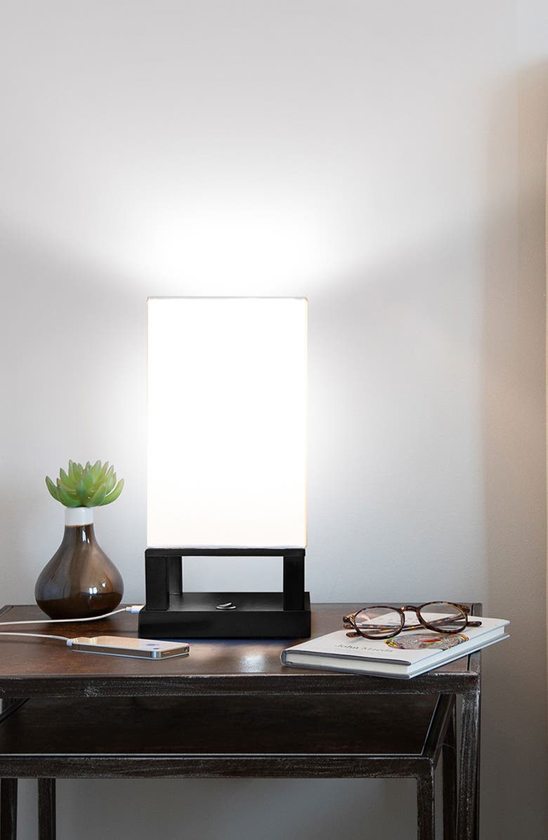 Brightech Maxwell LED Table Lamp with USB Port, Alternate, color, 