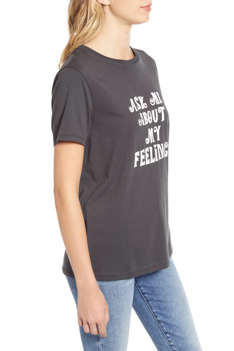 Ask Me About My Feelings Tee, Alternate, color, BLACK