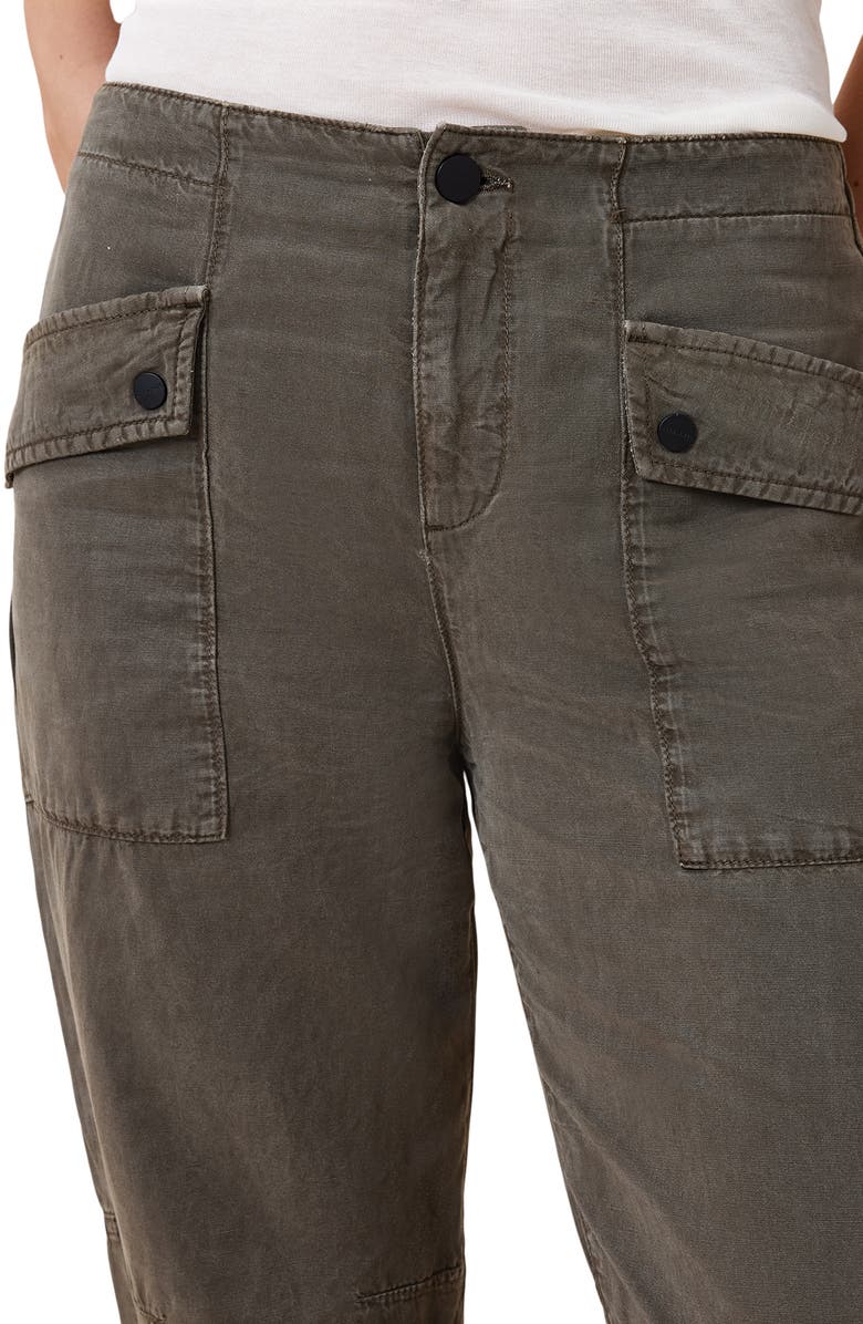 AllSaints Val Twill Cargo Pants, Alternate, color, Dark Khaki Green