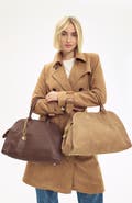 ELLE Collection Leather Bowler Bag