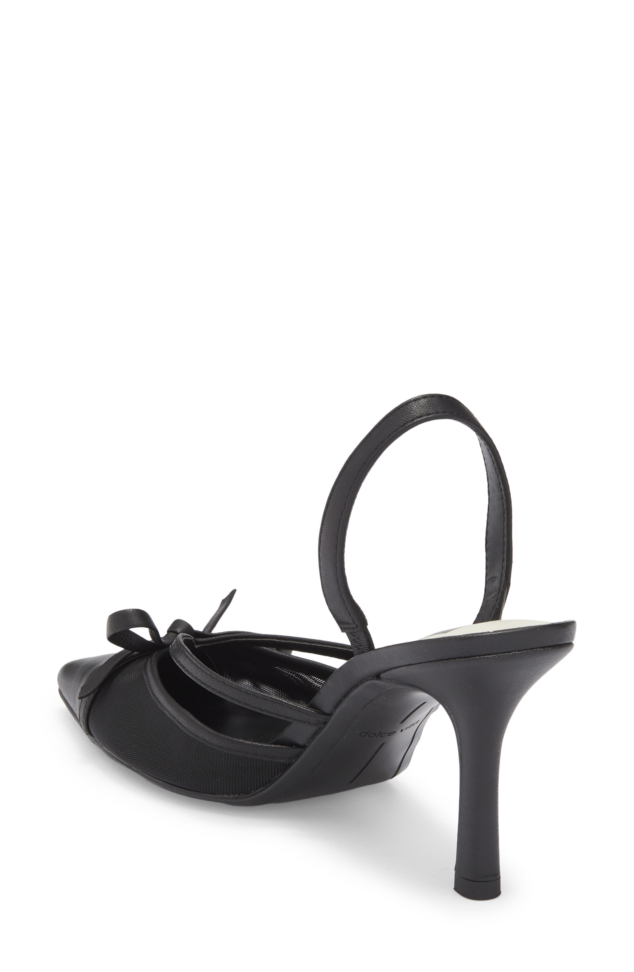 Dolce Vita Karine Slingback Pump, Alternate, color, Black Multi Mesh