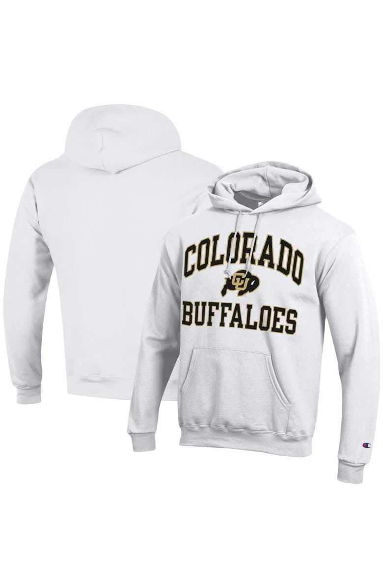 Champion Men's Champion  White Colorado Buffaloes High Motor Pullover Hoodie, Alternate, color, 