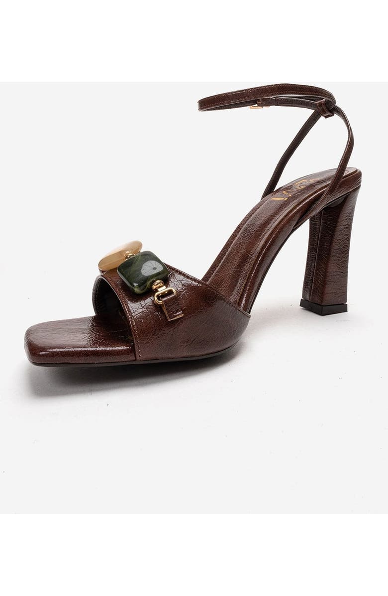 Prologue Shoes Franca Block Heel Sandal, Alternate, color, Brown