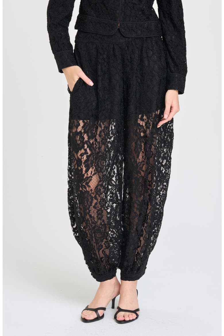 Rebecca Lace Pants, Main, color, BLACK