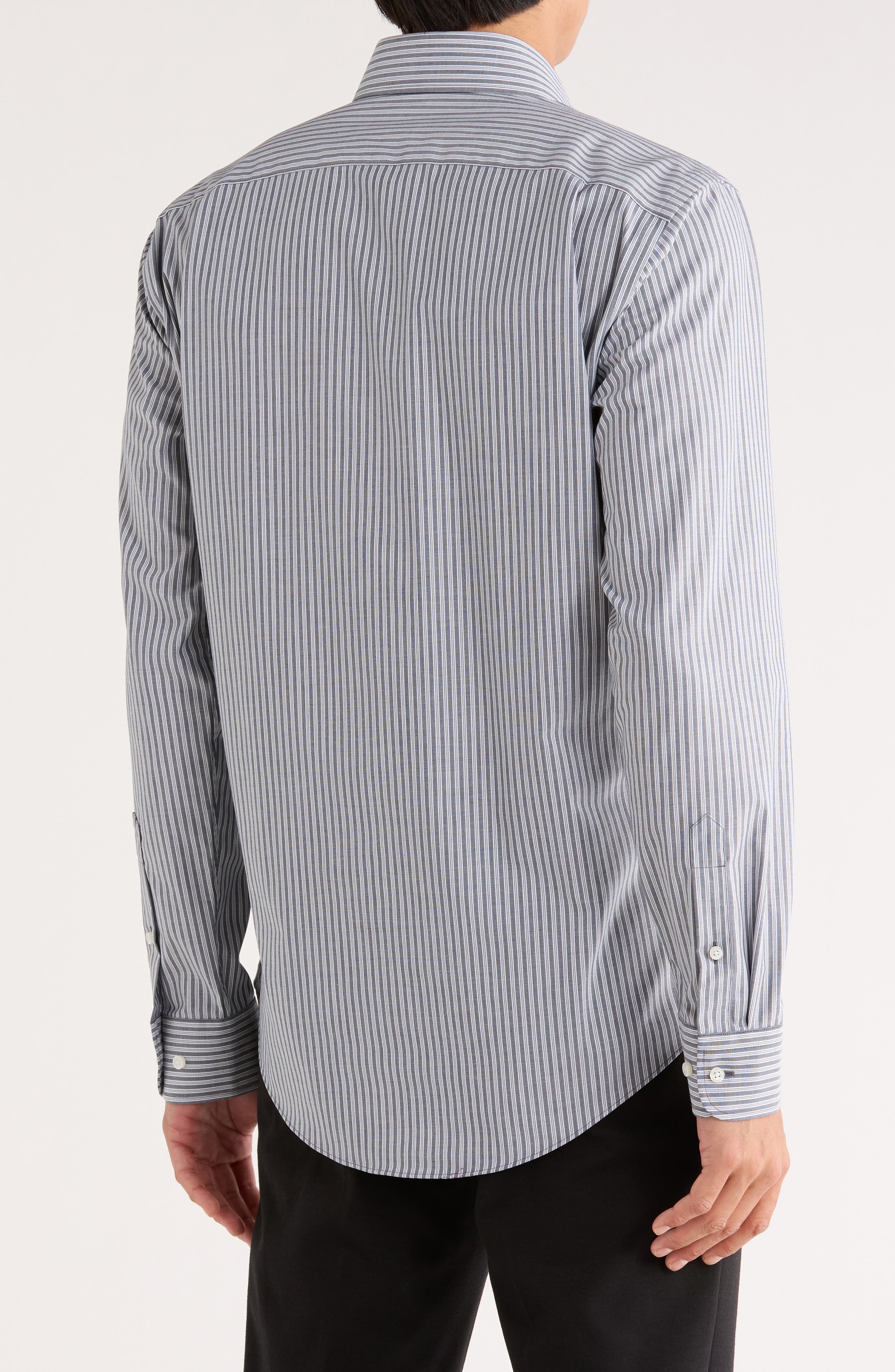 NORDSTROM RACK Angelo Trim Fit Stripe Non-Iron Dress Shirt | Nordstromrack