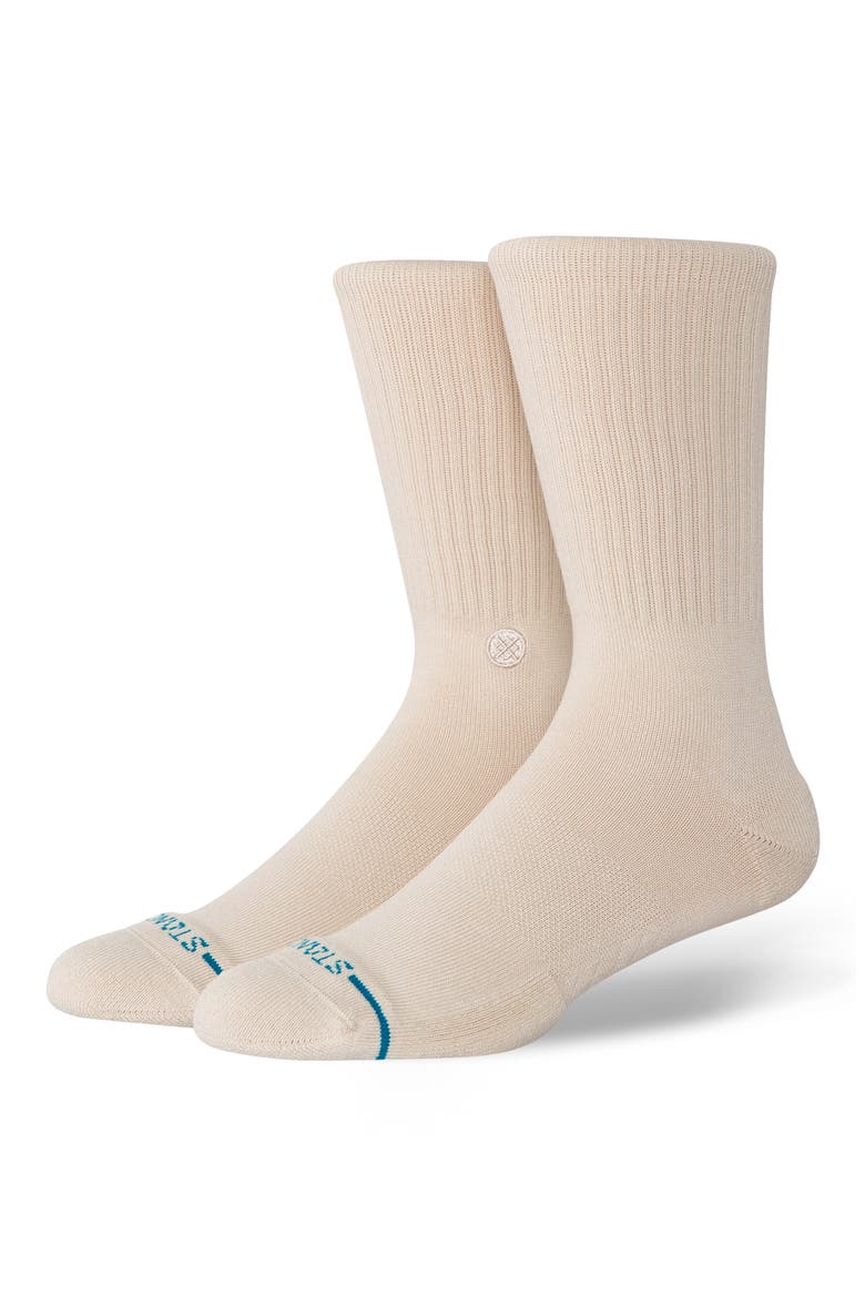 Icon Crew Socks, Main, color, OATMEAL