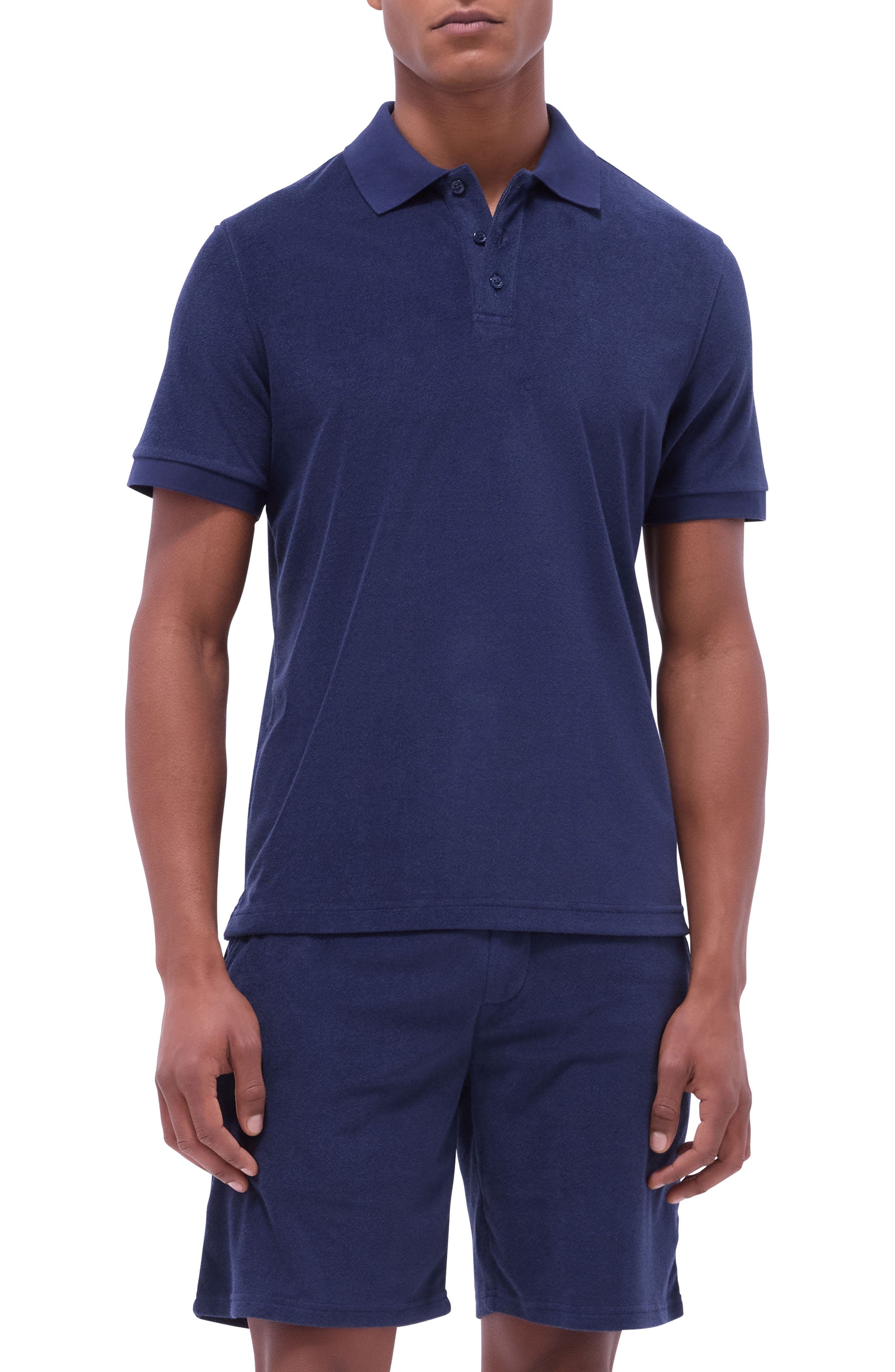 Cotton Blend French Terry Polo - image 5