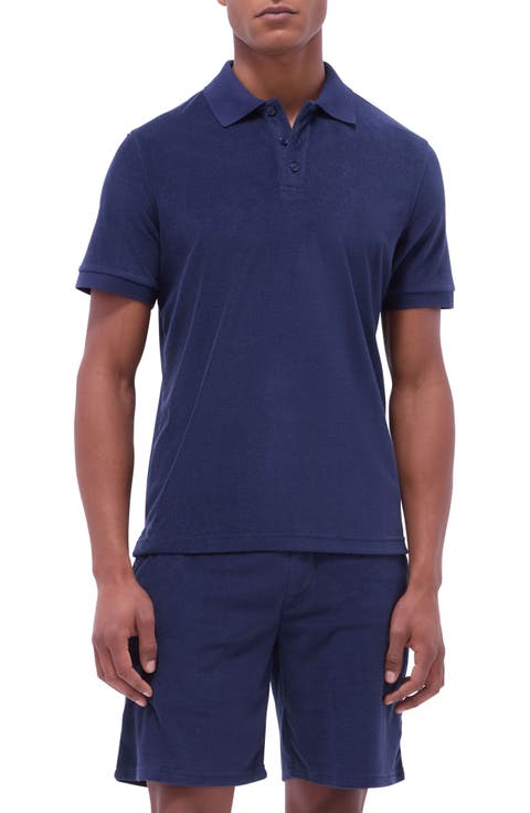 Cotton Blend French Terry Polo