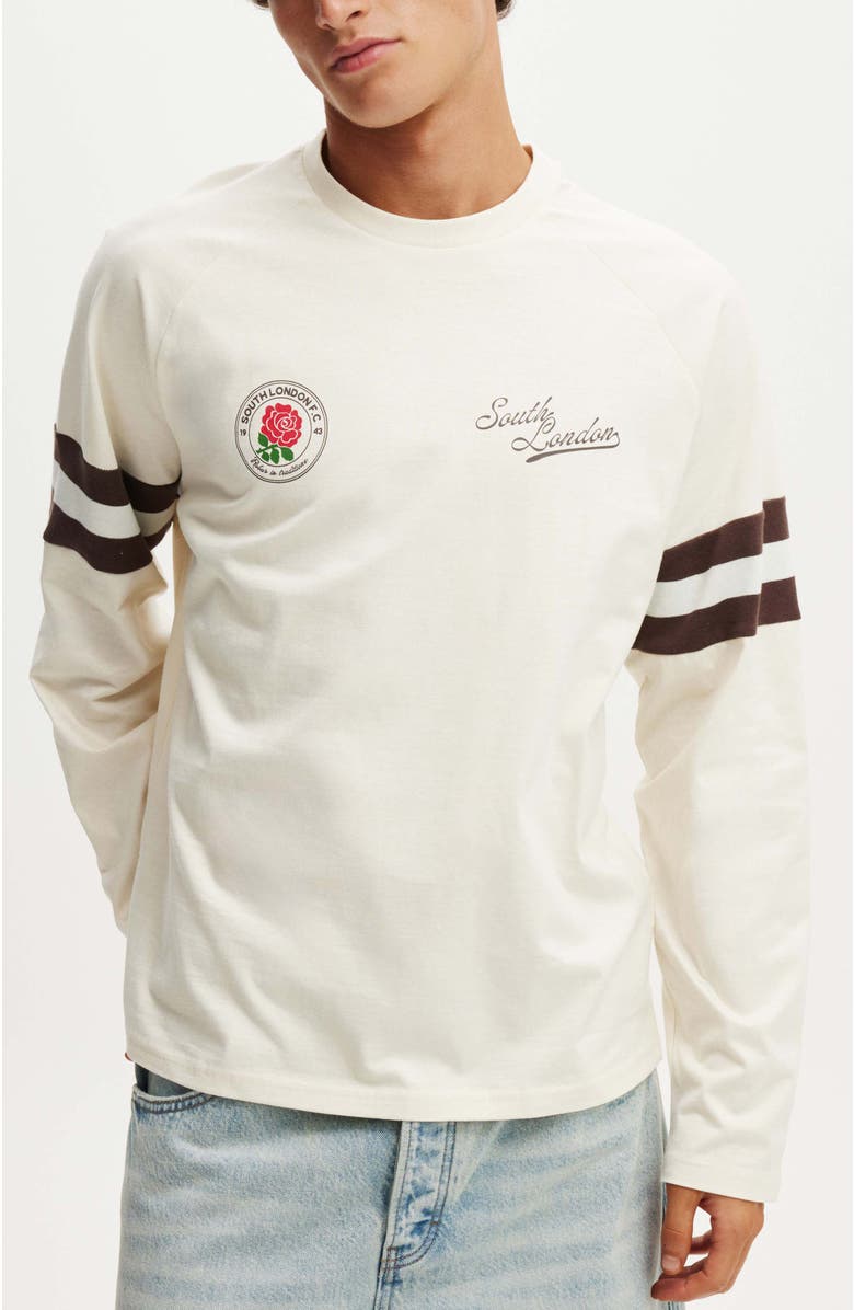 Cotton On Long Sleeve Soccer T-Shirt, Main, color, 