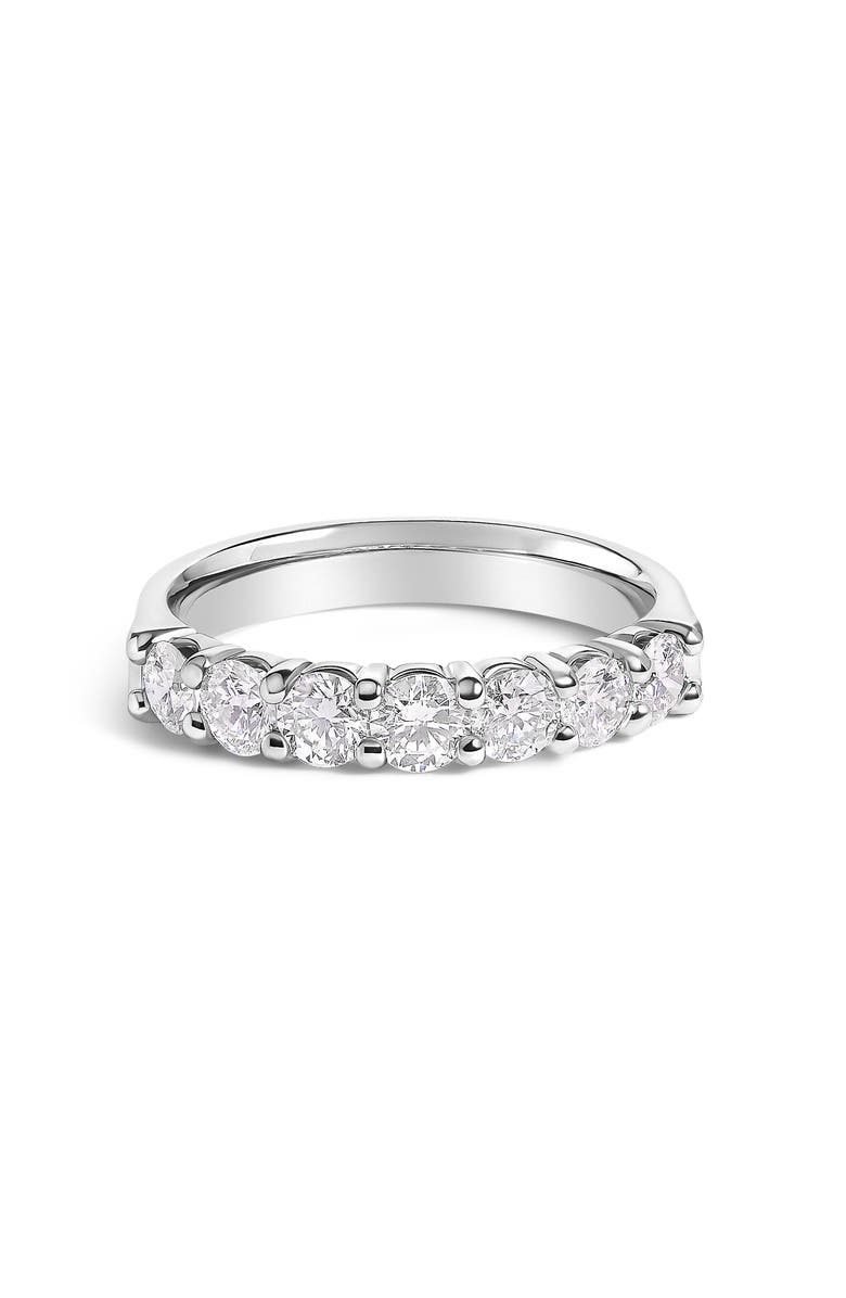 Haus of Brilliance 14K Gold 1.0 Ctw Diamond 7 Stone Band Ring, Main, color, White Gold
