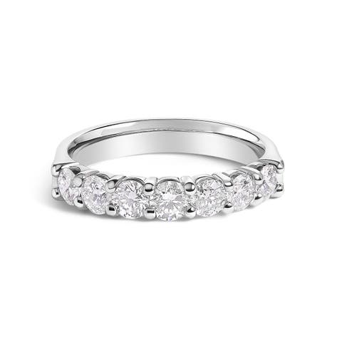 14K Gold 1.0 Ctw Diamond 7 Stone Band Ring