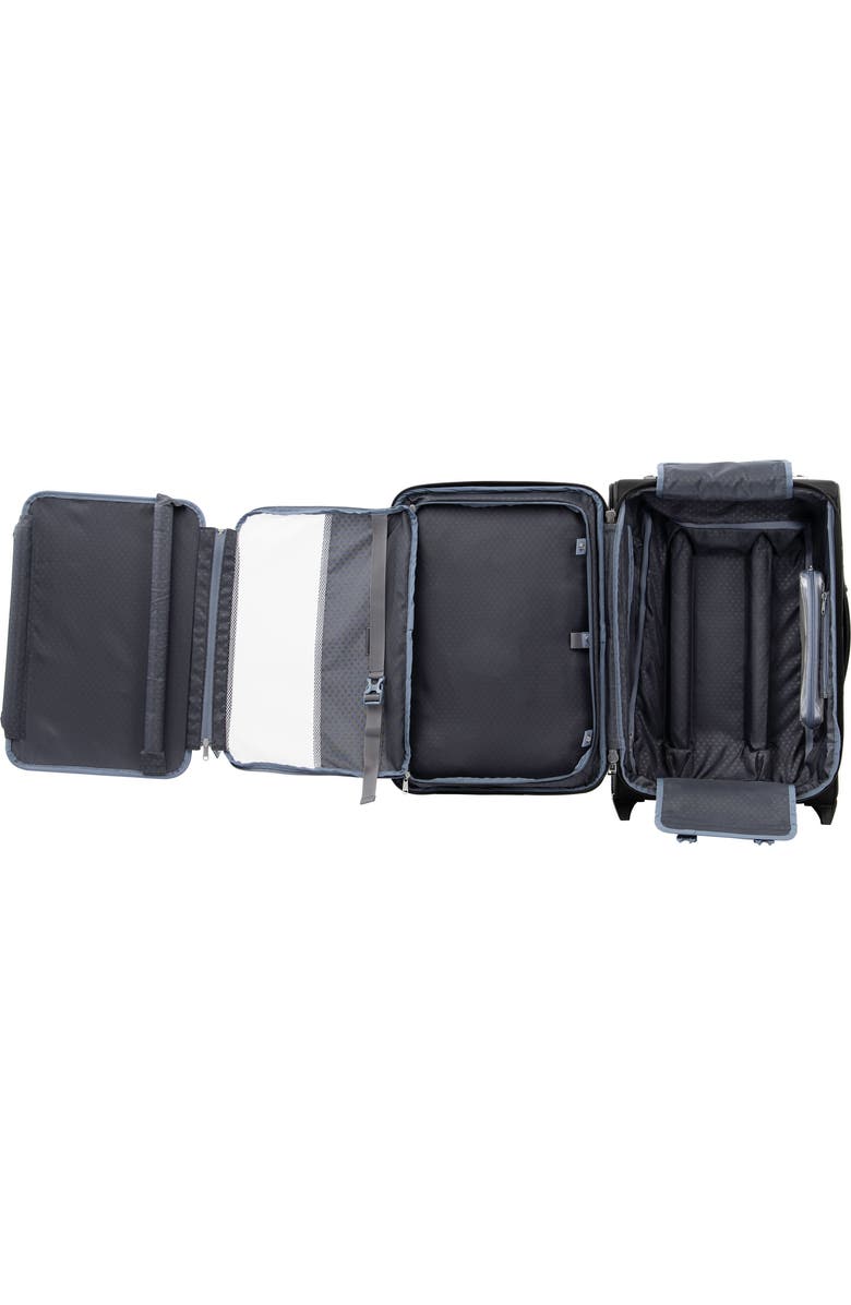 TRAVELPRO Platinum Elite Softside Expandable Carry-On 22-Inch 2 Wheel Upright Luggage, Alternate, color, Shadow Black