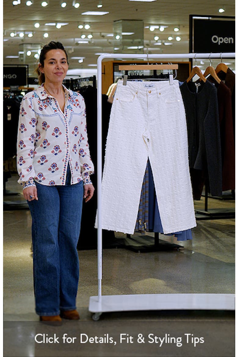 Laser Fray High Waist Cotton Pants video
