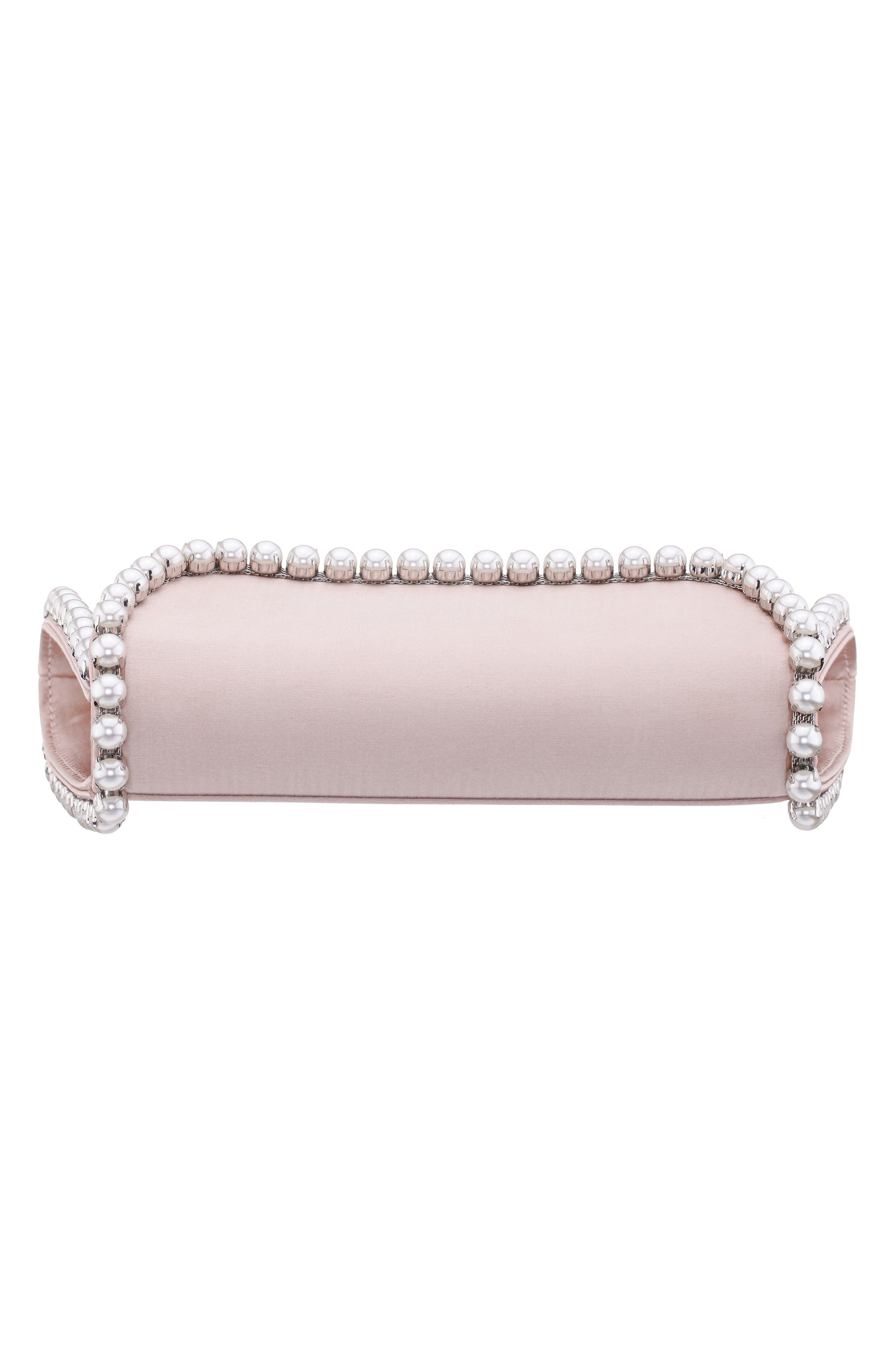 Nina Trysta Clutch, Alternate, color, Pearl Rose