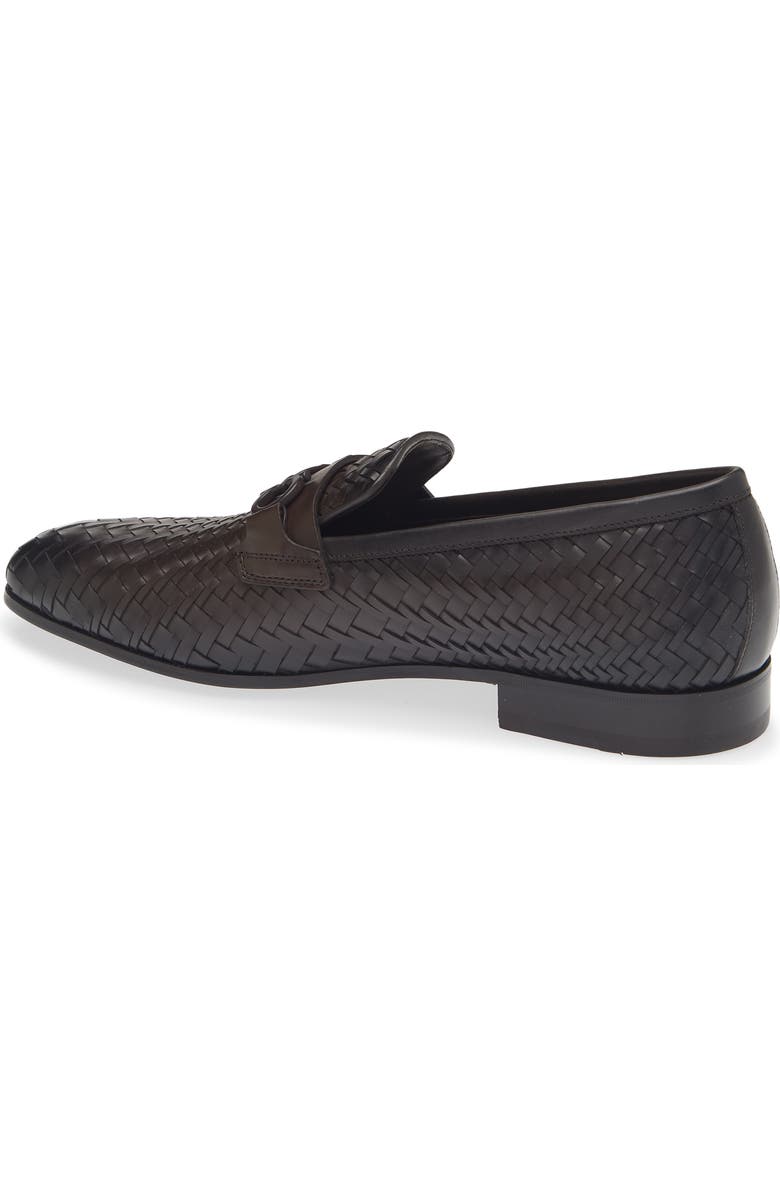 FERRAGAMO Balty Intrecciato Loafer, Alternate, color, Testa Di Moro